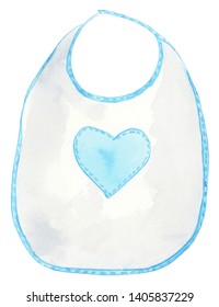 Watercolor Bib Illustration, Bib Clipart