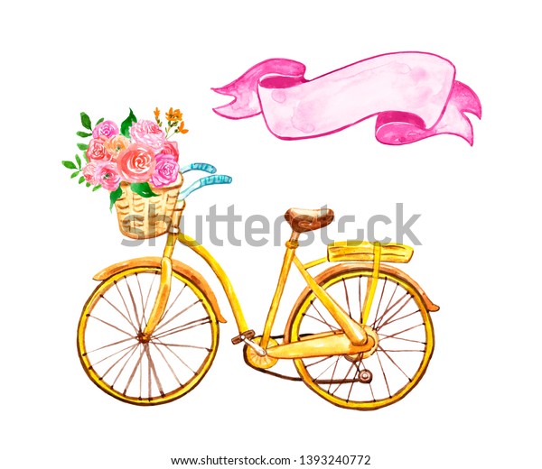 cute yellow bike