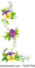 Pansy Border Images, Stock Photos & Vectors | Shutterstock