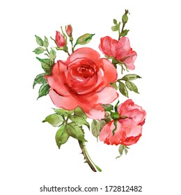 Red Rose Drawing Hd Stock Images Shutterstock