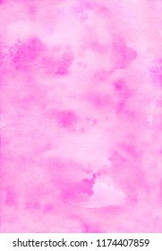 Watercolor bright pink background