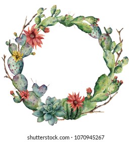 Download Succulent Wreath Watercolor Images Stock Photos Vectors Shutterstock