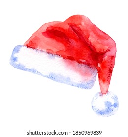 Watercolor Christmas Santa Claus
