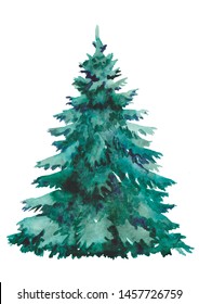 Watercolor Christmas Tree For Christmas Stuff 