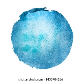 Watercolor Circle On White Background Stock Illustration 1435784186 ...