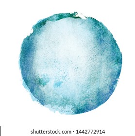 Watercolor Circle On White Background Stock Illustration 1442772914 ...