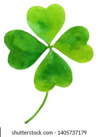 Watercolor Clover Illustration Clover Clipart Stock Illustration ...