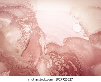 Watercolor Crystal. Pale Paint Canvas. Delicate Watercolor Diffusion. Pale Canvas Painting Texture. Pink Spot Abstract. Wood Texture Marble.