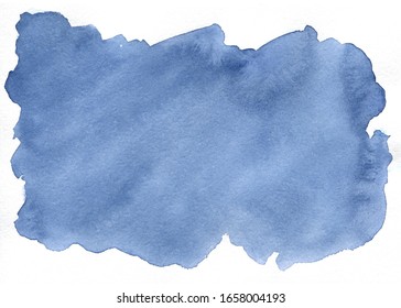 watercolor dark blue abstract background
