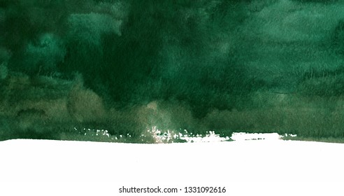 Watercolor Dark Green Background Shades Color Stock Illustration ...