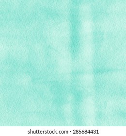 Watercolor drawing turquoise background