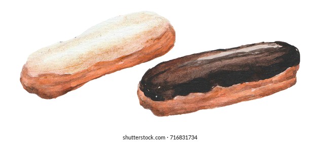 881 Watercolor Eclair Images, Stock Photos & Vectors | Shutterstock