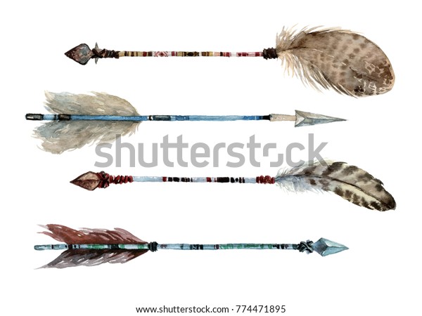 Download Watercolor Ethnic Boho Set Arrows Native Stock ...