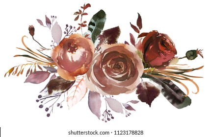 Download Fall Watercolor Flower Images Stock Photos Vectors Shutterstock