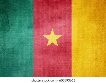 Watercolor flag background. Cameroon - Powered by Shutterstock