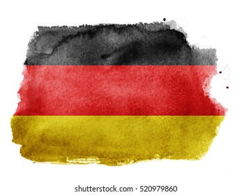 Watercolor Flag Background. Germany