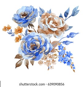 Orange And Blue Flowers Images Stock Photos Vectors Shutterstock