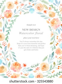 Watercolor Floral Card