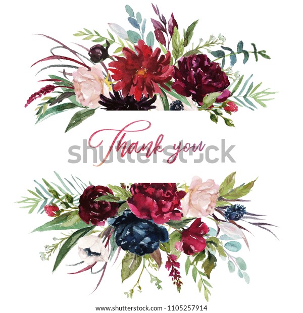 Illustration De Stock De Illustration Florale à Laquarelle