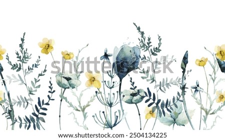 Similar – Image, Stock Photo A small yellow buttercup with blurred background.