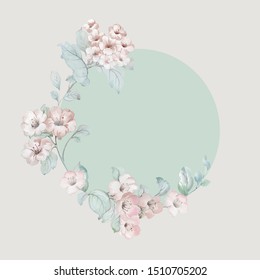 Watercolor floral illustration，for wedding stationary, greetings, wallpapers, fashion, background, texture, wrapping
