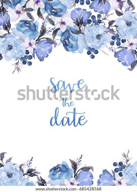 Download Watercolor Flower Set Beautiful Floral Clip Stock Illustration 685428568