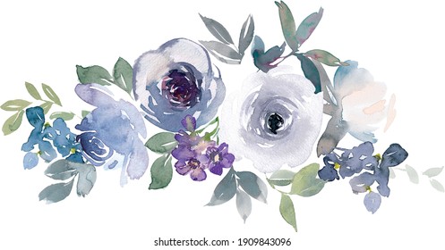 215,513 Purple watercolor flowers Images, Stock Photos & Vectors ...