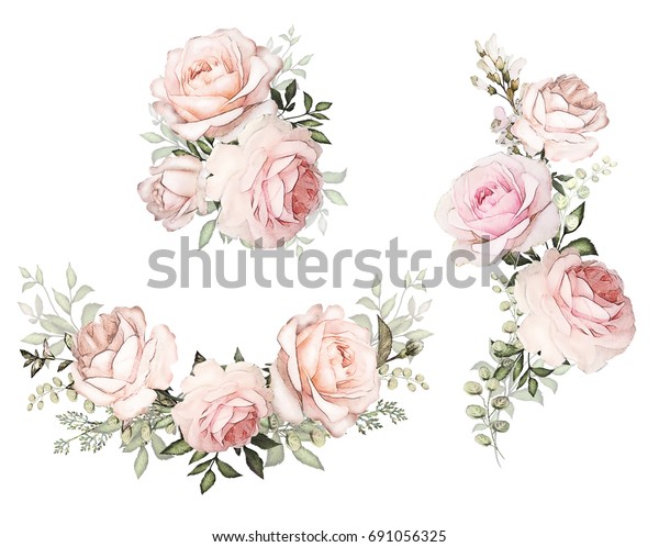 Illustration De Stock De Fleurs à Laquarelle Illustration