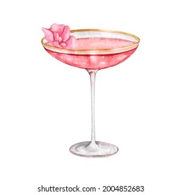 Watercolor fruit cocktails drink for summer party. Logo creator for cocktails drink bar menu. High quality watercolor hand drawn drink illustration