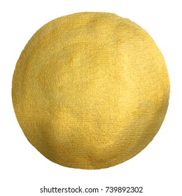 Watercolor Gold Circle