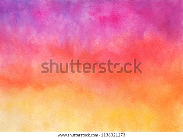 黄色 オレンジ 赤 紫の背景に紙のテクスチャーを持つ水の色のグラデーション のイラスト素材