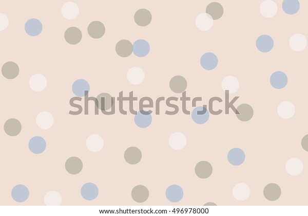 Watercolor Gray Beige Blue Polka Dot Stock Illustration 496978000