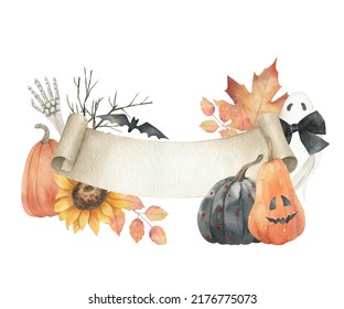 12,483 Watercolor Halloween Banner Images, Stock Photos & Vectors ...