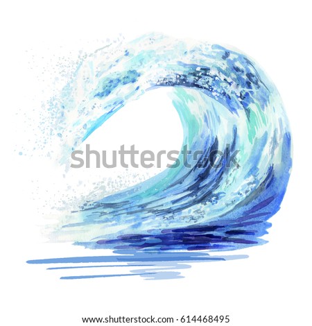 ocean waves drawing color