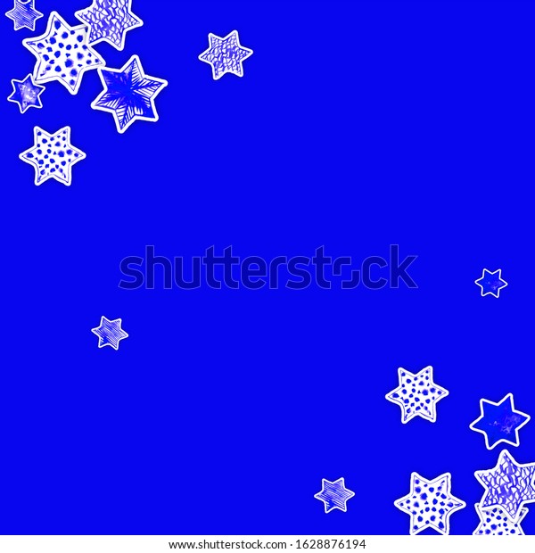 Watercolor Hand drawn Star Background. Holiday\
design. Paper cut\
print.