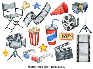 Watercolor Movie Images, Stock Photos & Vectors | Shutterstock