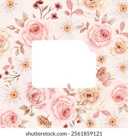 watercolor happy birthday floral frame
illustration with pink roses - Powered by Shutterstock