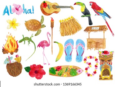 1,250 Hula watercolor Images, Stock Photos & Vectors | Shutterstock