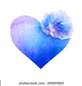 blue roses heart