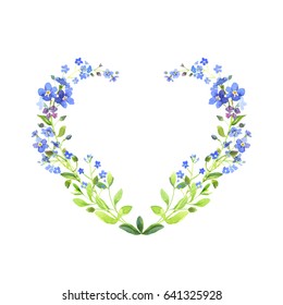 Forget Me Not Heart Images Stock Photos Vectors Shutterstock