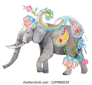 1,971 Watercolor Elephant India Images, Stock Photos & Vectors ...