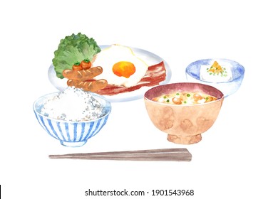 日本の朝ごはん のイラスト素材 画像 ベクター画像 Shutterstock