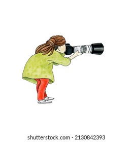 
watercolor illustration of photographer woman. World Photography Day.
Design element for World Photography Day. A professional photographer with a digital camera takes pictures. - Powered by Shutterstock