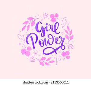 Watercolor International Womens Day Lettering 