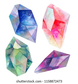 Watercolor Crystals Images Stock Photos Vectors Shutterstock