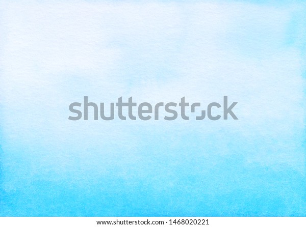 Watercolor Light Blue Gradient Background Texture Stock