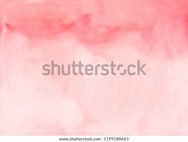 Watercolor Light Pink Gradient Background Hand Stock Illustration