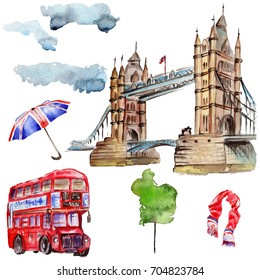 London Watercolor Images Stock Photos Vectors Shutterstock