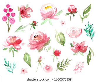 Loose Watercolor Flowers High Res Stock Images Shutterstock