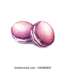 Watercolor Macarons